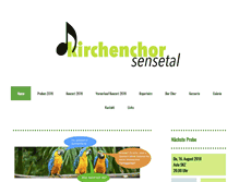 Tablet Screenshot of kirchenchor-sensetal.com